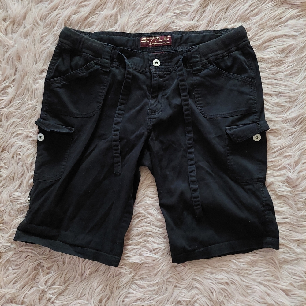 ☀️2☆ for $10: Women's Black Cargo Shorts